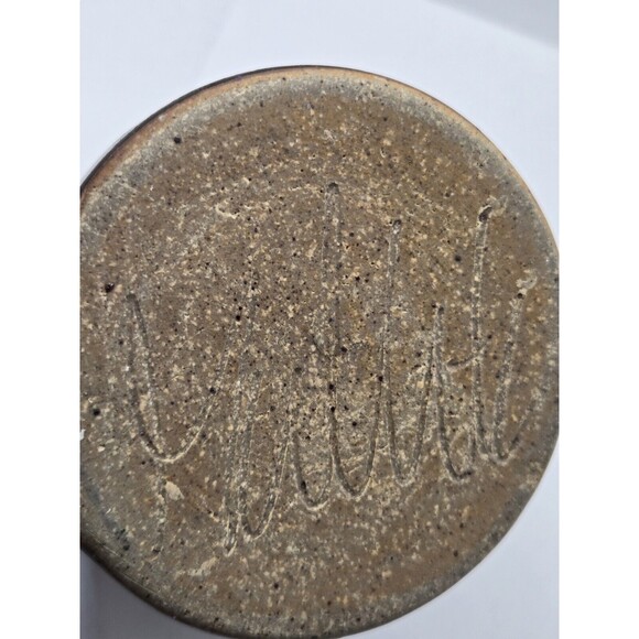 Vintage Studio Art Pottery Handcrafted Green Drip Glazed Stoneware Mug - Picture 7 of 10